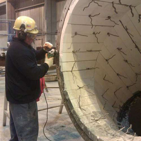 Monolithic Casting Gallery Image / Duct Ready for Hot Face